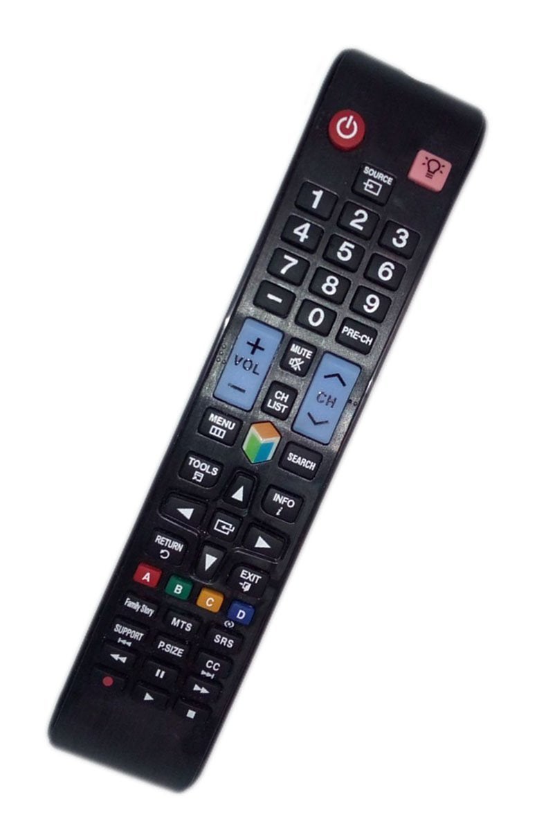 JustFine Replaced Remote Control Compatible for Samsung UN50EH5300F AA59-00580A UN40EH5300F UN32EH5300FXZA UN46EH5300 LED LCD HDTV Smart TV - Image 1